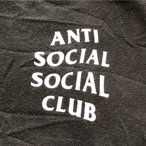Authentic Anti Social Social Club Black Hoodie - Picture 6 of 11